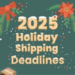 Holiday Shipping deadline Dec 17